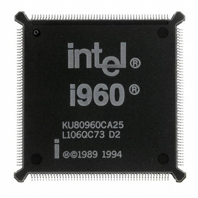 KU80960CA25 32-BIT, 25MHZ, MOS, PQFP196