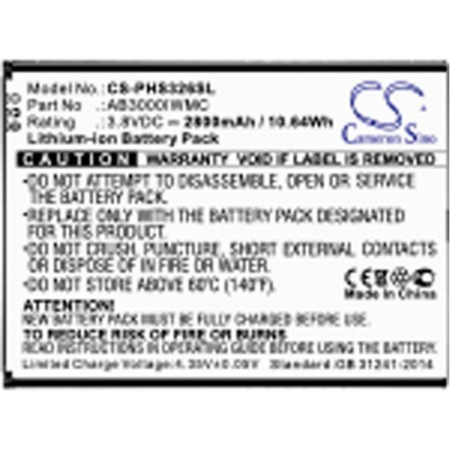 AB3000IWMC BATTERY Replacement for Philips AB3000IW