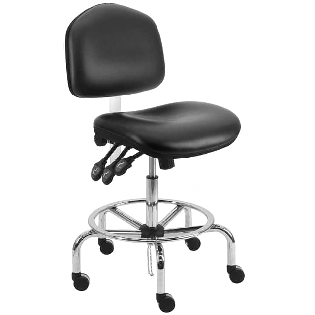 WCT-DVA-TLC+BLACK BENCHPRO VINYL ESD WIDE CHAIR AN