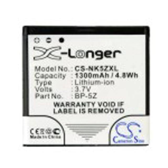 BP-5Z BATTERY Replacement for Nokia BP-5Z Batt