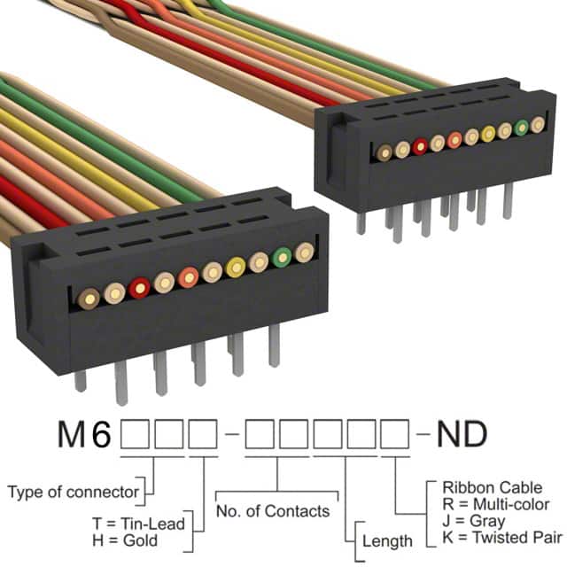 M6MMT-1040K IDC CABLE - MDM10T/MC10F/MDM10T