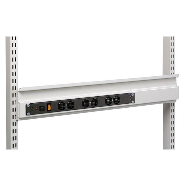 14-9114910 M36 BIN RAIL W/6 OUTLET POWER