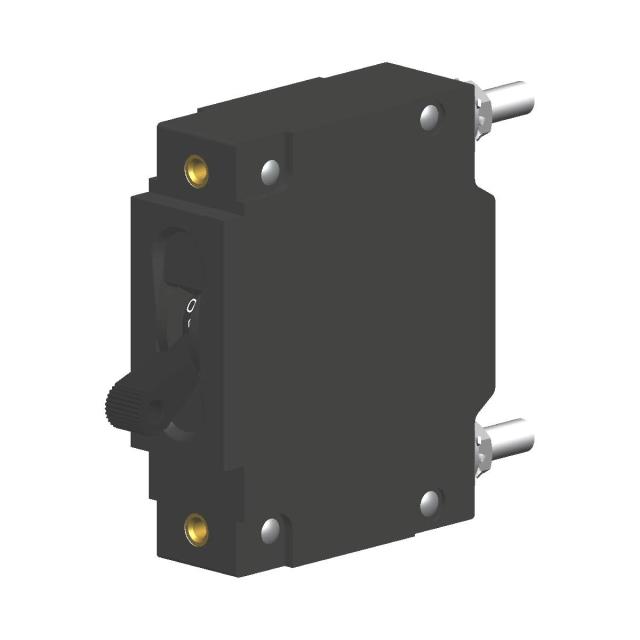 CA1-B0-34-615-121-C Magnetic (hydraulic delay) circuit breaker rated 15A at 480V. Single pole, panel mount with lever actuator, RoHS3 compliant.