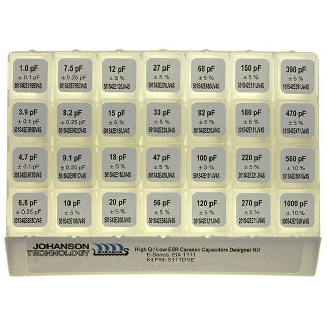 S111DVE CAP KIT CERAMIC 1PF-1000PF 280PC