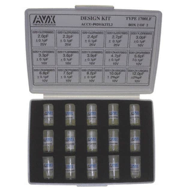 ACCU-P 0201KIT02T CAP KIT THIN FILM 0.1-12PF 600PC