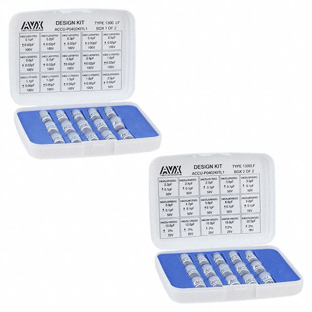 KITTYPE1300LF CAP KIT THIN FILM 0.1-22PF 600PC