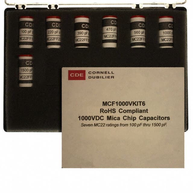 MCF1000VKIT6 CAP KIT MICA 100PF-1500PF 35PCS