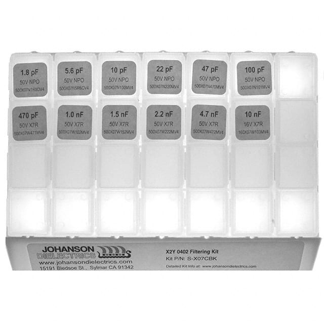 S-X07CBK CAP KIT CER 1.8PF-10000PF 600PCS