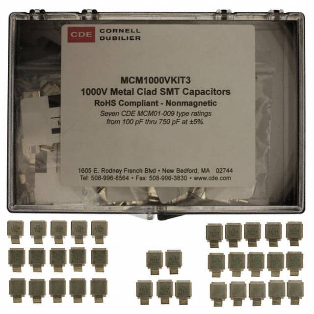 MCM1000VKIT3 CAP KIT MICA 100PF-750PF 35PCS