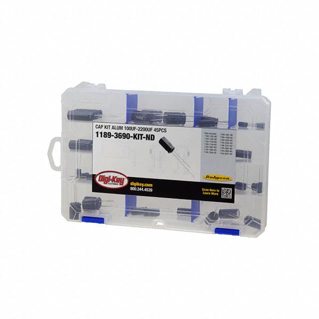 1189-3690-KIT CAP KIT ALUM 100UF-2200UF 45PCS