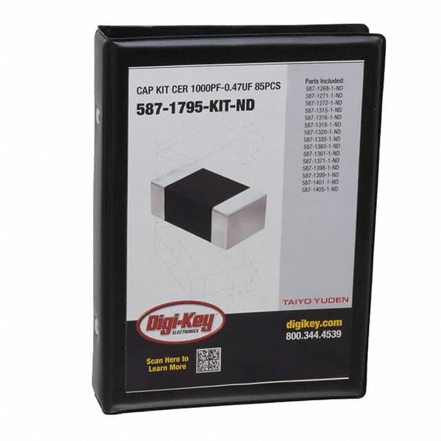 587-1795-KIT CAP KIT CER 1000PF-0.47UF 85PCS