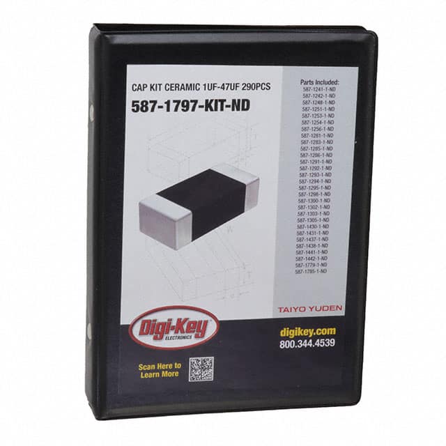 587-1797-KIT CAP KIT CERAMIC 1UF-47UF 290PCS