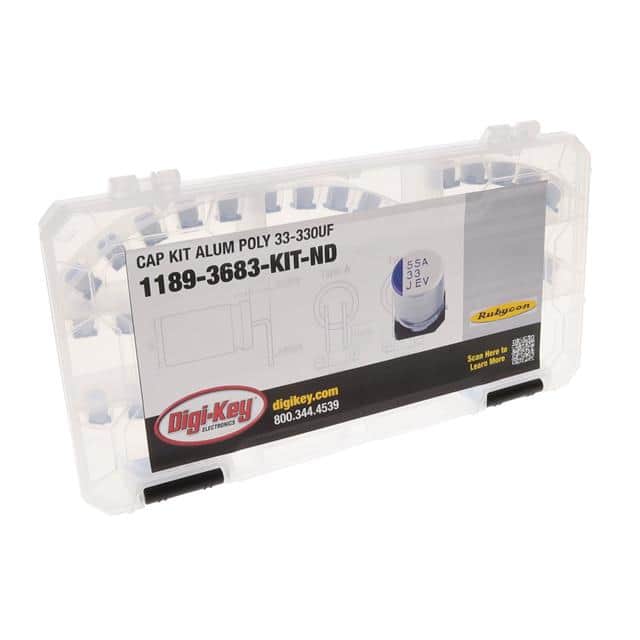 1189-3683-KIT CAP KIT ALUM POLY 33-330UF 40PCS