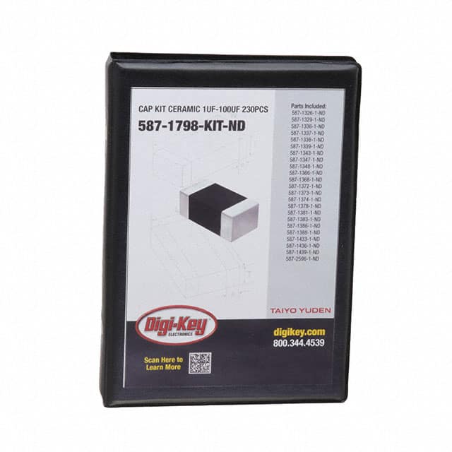 587-1798-KIT CAP KIT CERAMIC 1UF-100UF 230PCS
