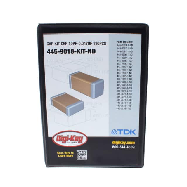 C-HVAC01-E3-KIT CAP KIT CER 10PF-0.047UF 110PCS