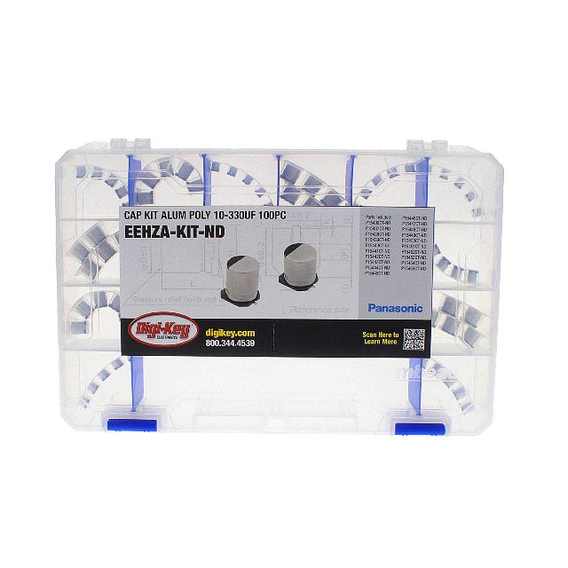 EEHZA-KIT CAP KIT ALUM POLY 10-330UF 100PC