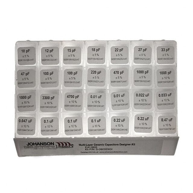 S-0805 CAP KIT CER 10PF-0.47UF 1400PCS