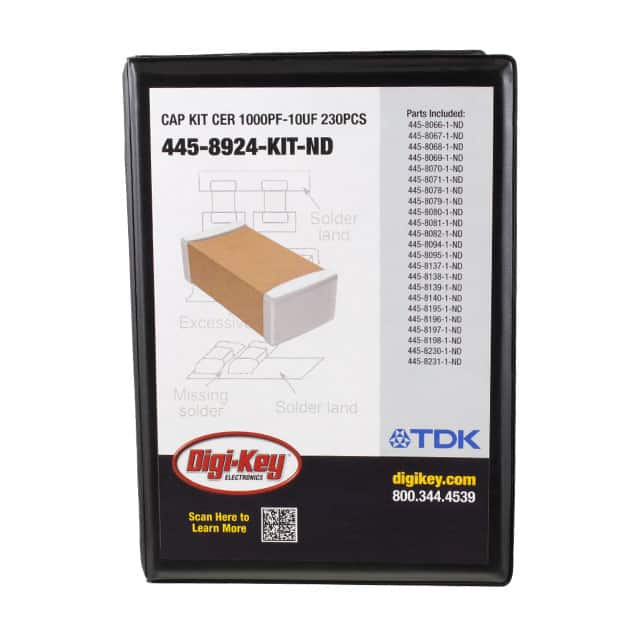 CGJ X7R E1 KIT CAP KIT CER 1000PF-10UF 230PCS