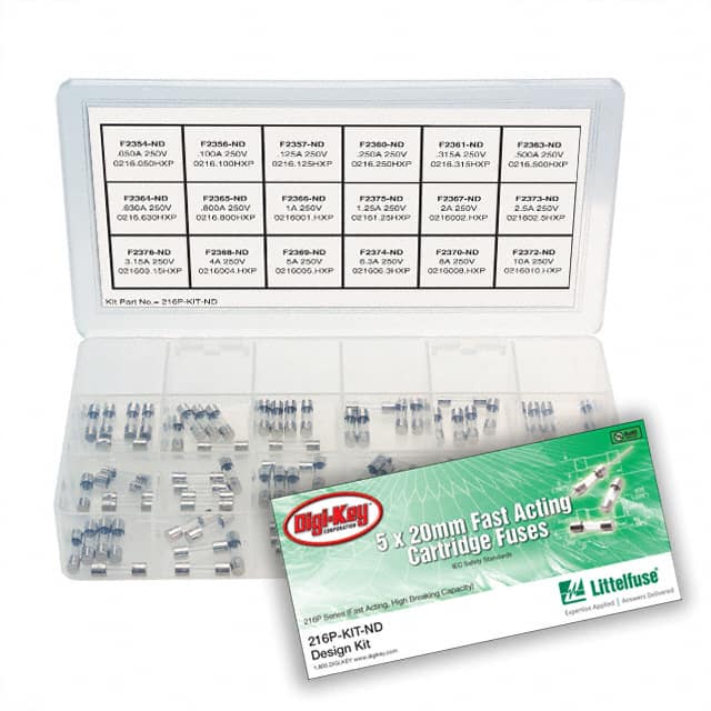 216P-KIT FUSE KIT CARTRDGE 0.05-10A 90PC