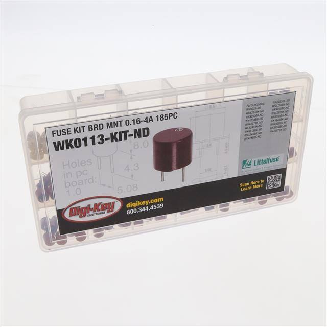 WK0113-KIT FUSE KIT BRD MNT 0.16-4A 185PC