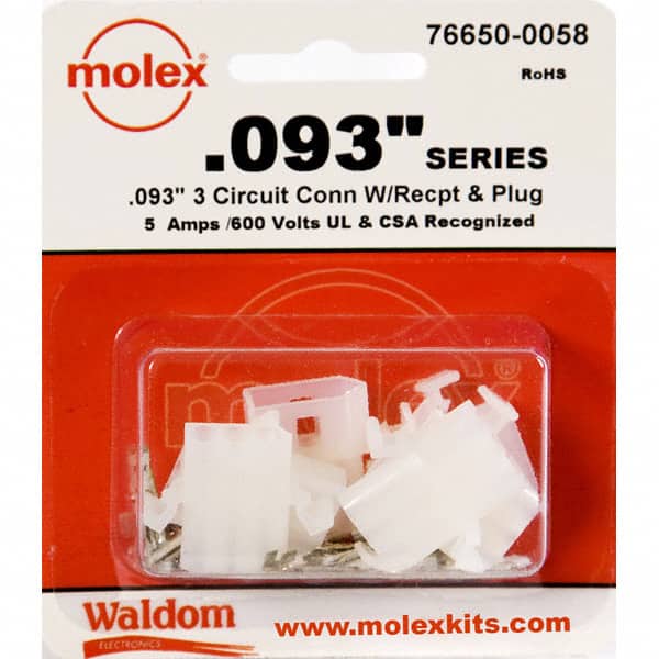 0766500058 KIT CONN STD .093" 3 CIRCUITS