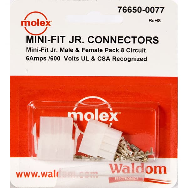 0766500077 KIT CONN MINI-FIT JR 8 CIRCUITS