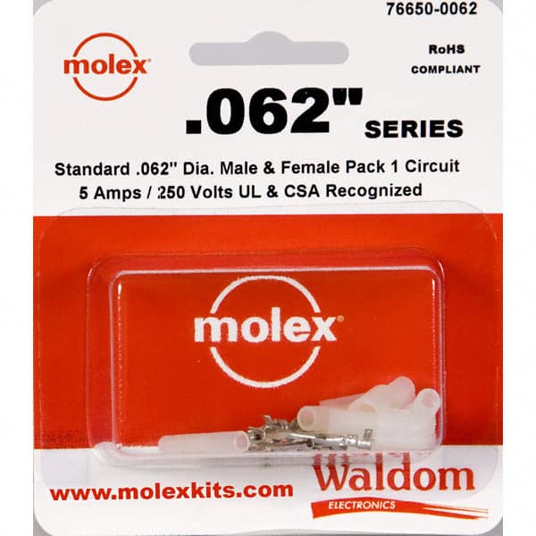0766500062 KIT CONN STD .062" 1 CIRCUIT