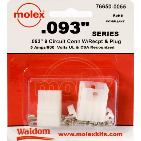 0766500055 KIT CONN STD .093" 9 CIRCUITS