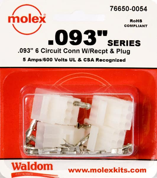 0766500057 KIT CONN STD .093" 15 CIRCUITS