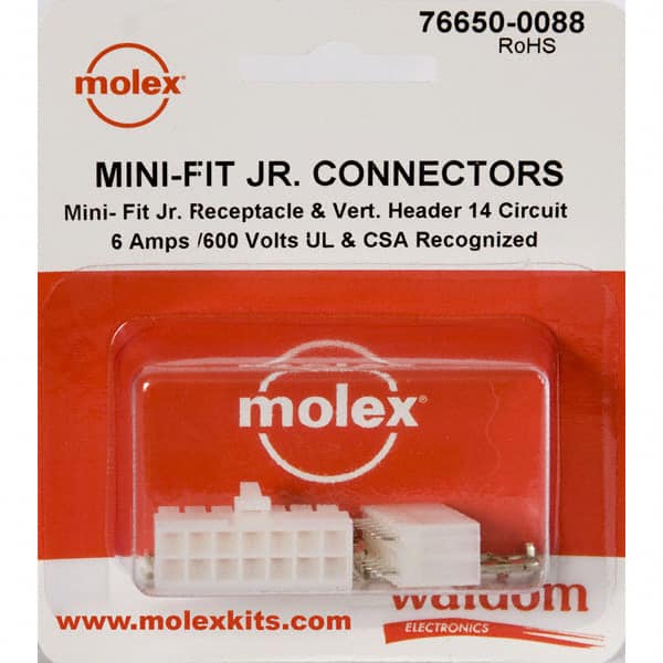 0766500088 KIT CONN MINI-FIT JR 14 CIR VERT