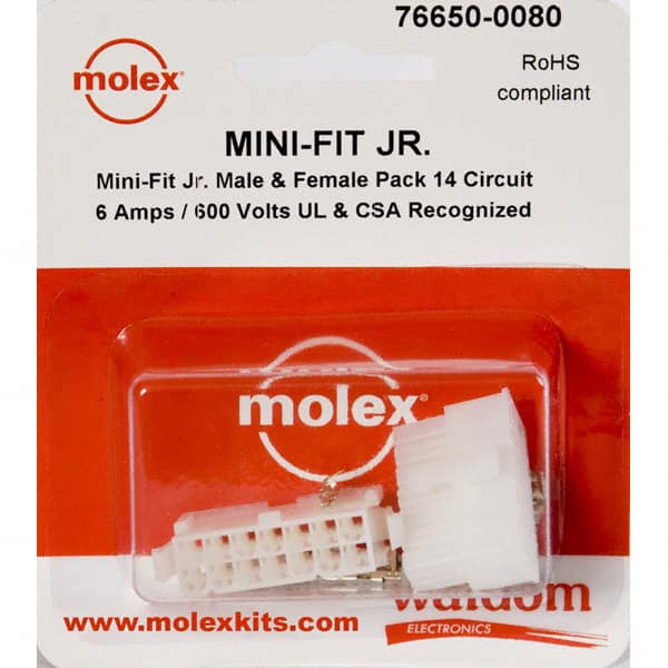 0766500080 KIT CONN MINI-FIT JR 14 CIRCUITS