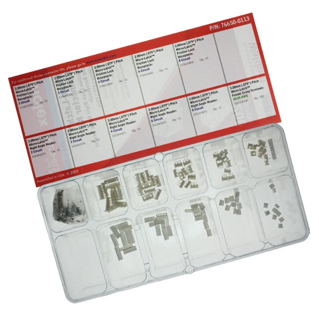 0766500113 KIT CONN MICRO-LATCH ASSORTED