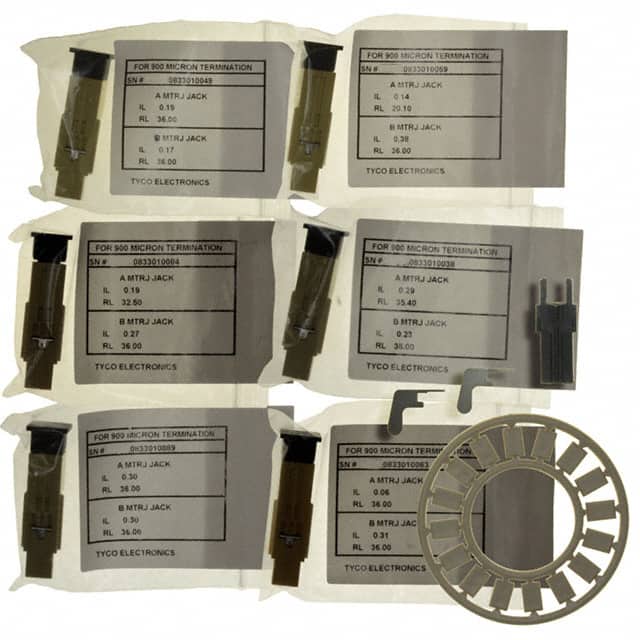 6588878-2 MTRJ JACK KIT 62.5/125 YELLOW