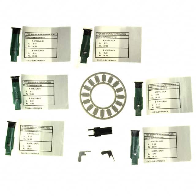 6588878-3 MTRJ JACK KIT 62.5/125 GREEN