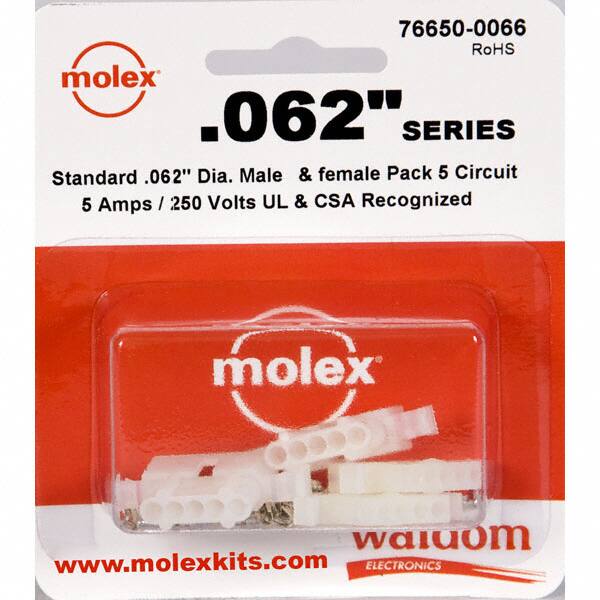 0766500066 KIT CONN STD .062" 5 CIRCUITS