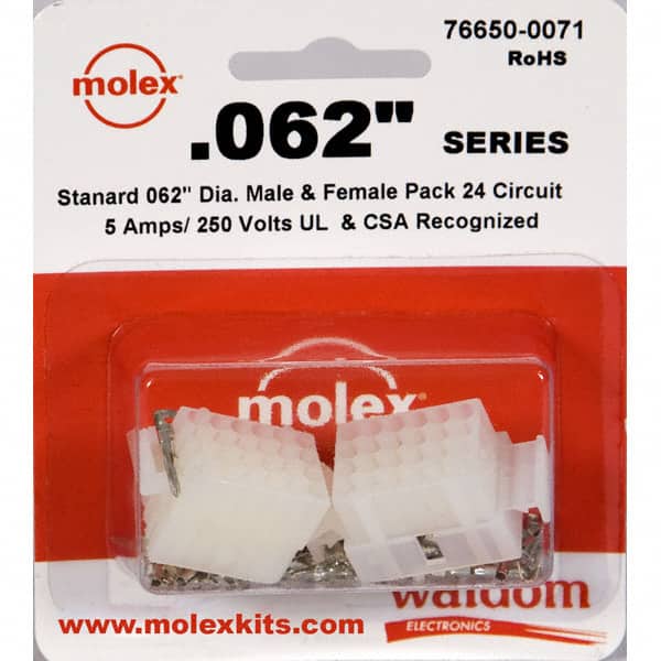 0766500071 KIT CONN STD .062" 24 CIRCUITS