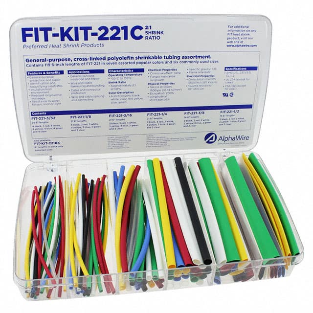 FKIT221C MC032 KIT SHRINK TUBING 2:1 XLPO MULTI