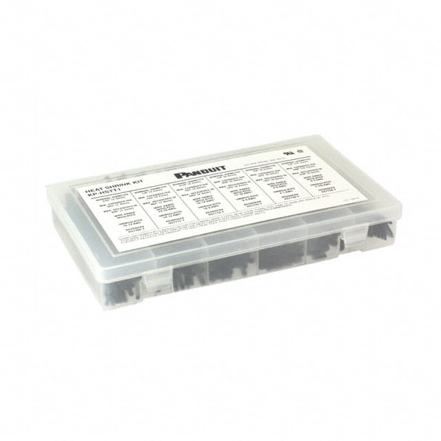 KP-HSTT1 KIT HT SHRINK W/PLAS BOX BLK 6"