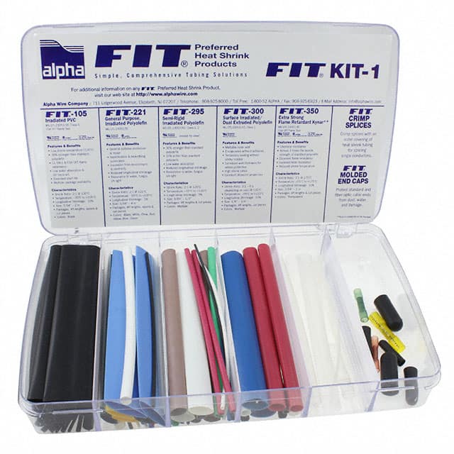 FKIT1 BK032 KIT HEATSHRINK TUBING BLACK