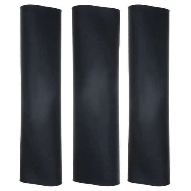 DWP-125-1-KIT3-REFILL HEATSHRINK 1"X6" 3 PCS BLK