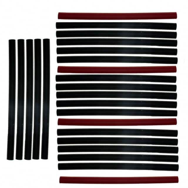 DWP-125-1/4-KIT3-REFILL HEATSHRINK 1/4"X6" 24 PCS