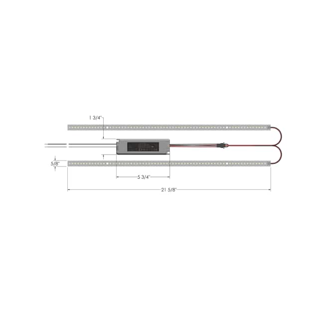 RKS2220-50-A20 RKS 2 FT LED KIT, 20W, 5K, 20-PK