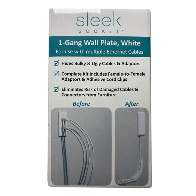 HULC-STD-W DATA CABLE OUTLET COVER ETHERNET