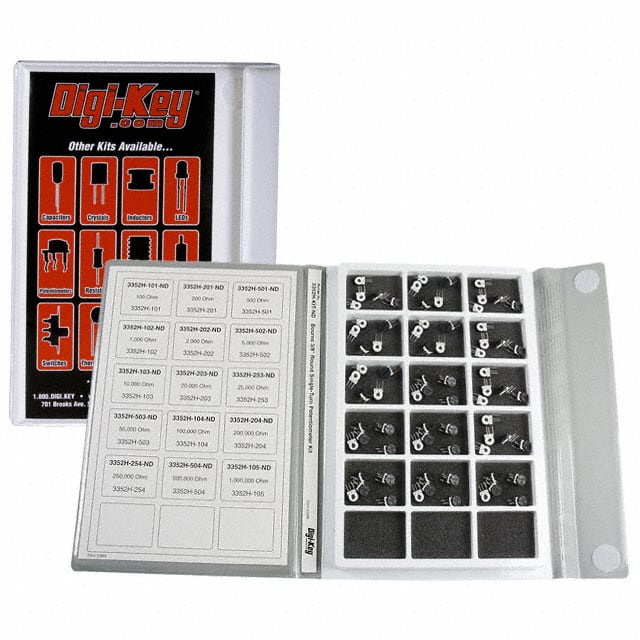 Q23717 KIT POT THUMBWHL 100-1M OHM 75PC