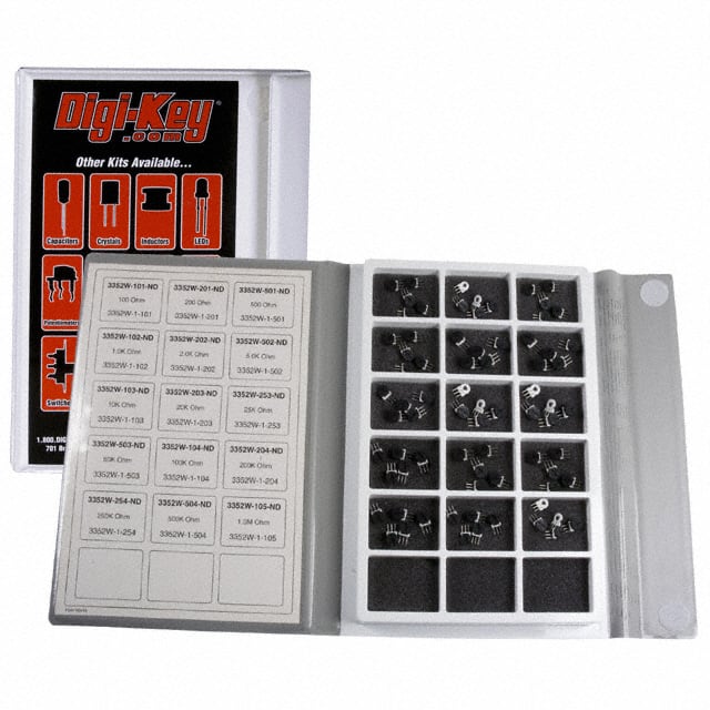 Q23724 KIT POT THUMBWHL 100-1M OHM 75PC