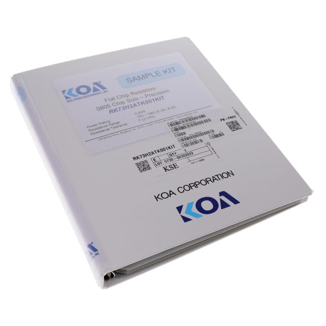 RK73H2ATK001KIT 0805 KIT: 122 VALUES, PB-FREE, 1