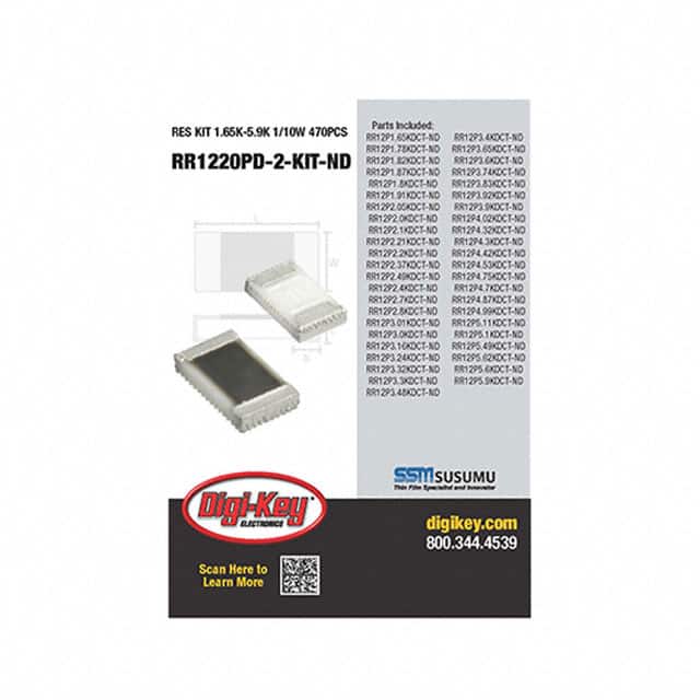 RR1220PD-2-KIT RES KIT 1.65K-5.9K 1/10W 470PCS