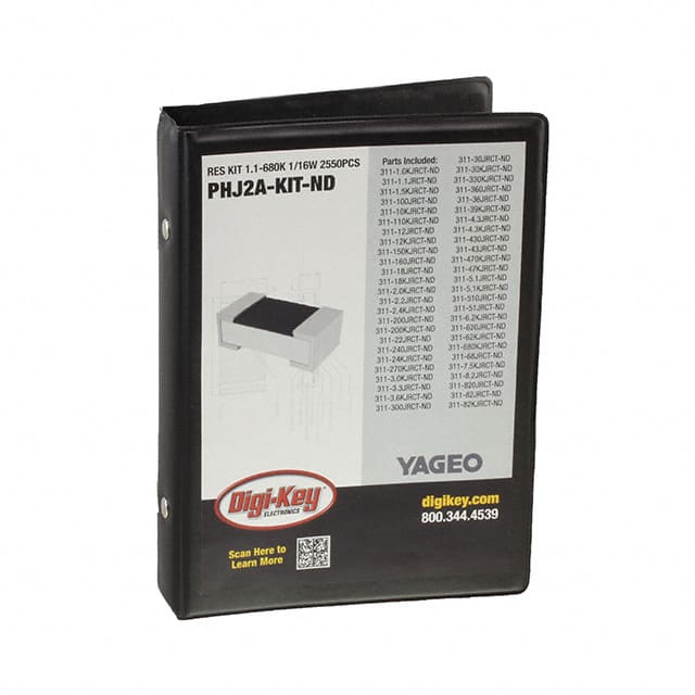 PHJ2A-KIT RES KIT 1.1-680K 1/16W 2550PCS