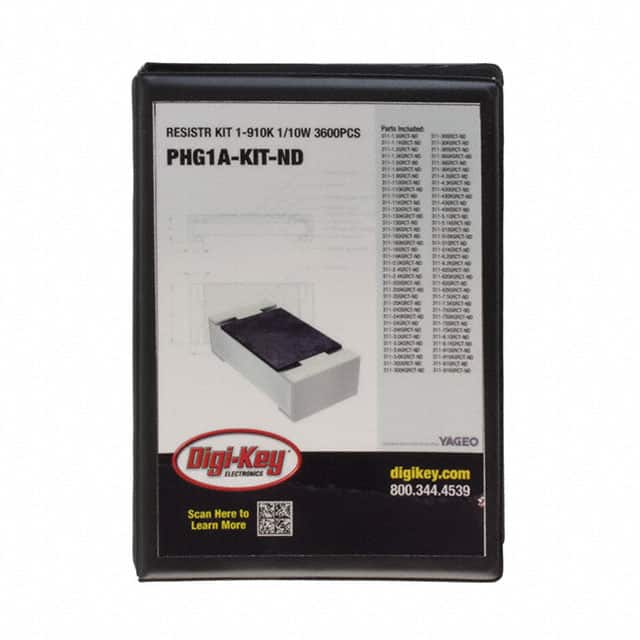 PHG1A-KIT RESISTR KIT 1-910K 1/10W 3600PCS