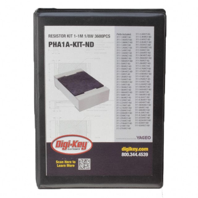 PHA1A-KIT RESISTOR KIT 1-1M 1/8W 3600PCS